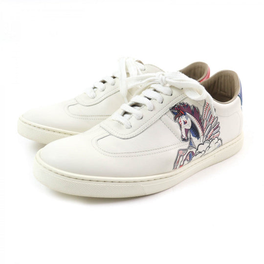 HERMES sneakers Main: Leather off white Quicker Women 38.5 Used Authentic