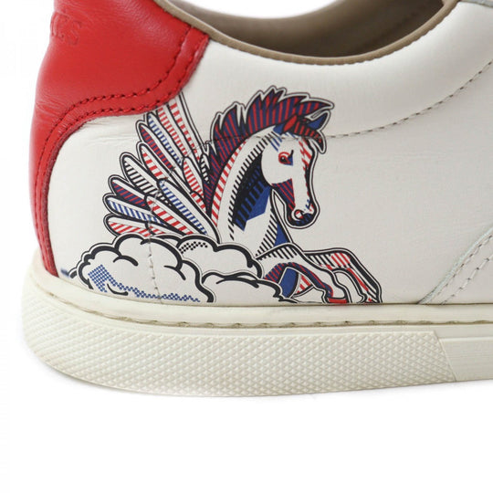 HERMES sneakers Main: Leather off white Quicker Women 38.5 Used Authentic