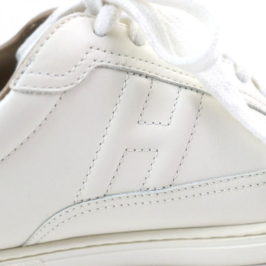 HERMES sneakers Main: Leather off white Quicker Women 38.5 Used Authentic