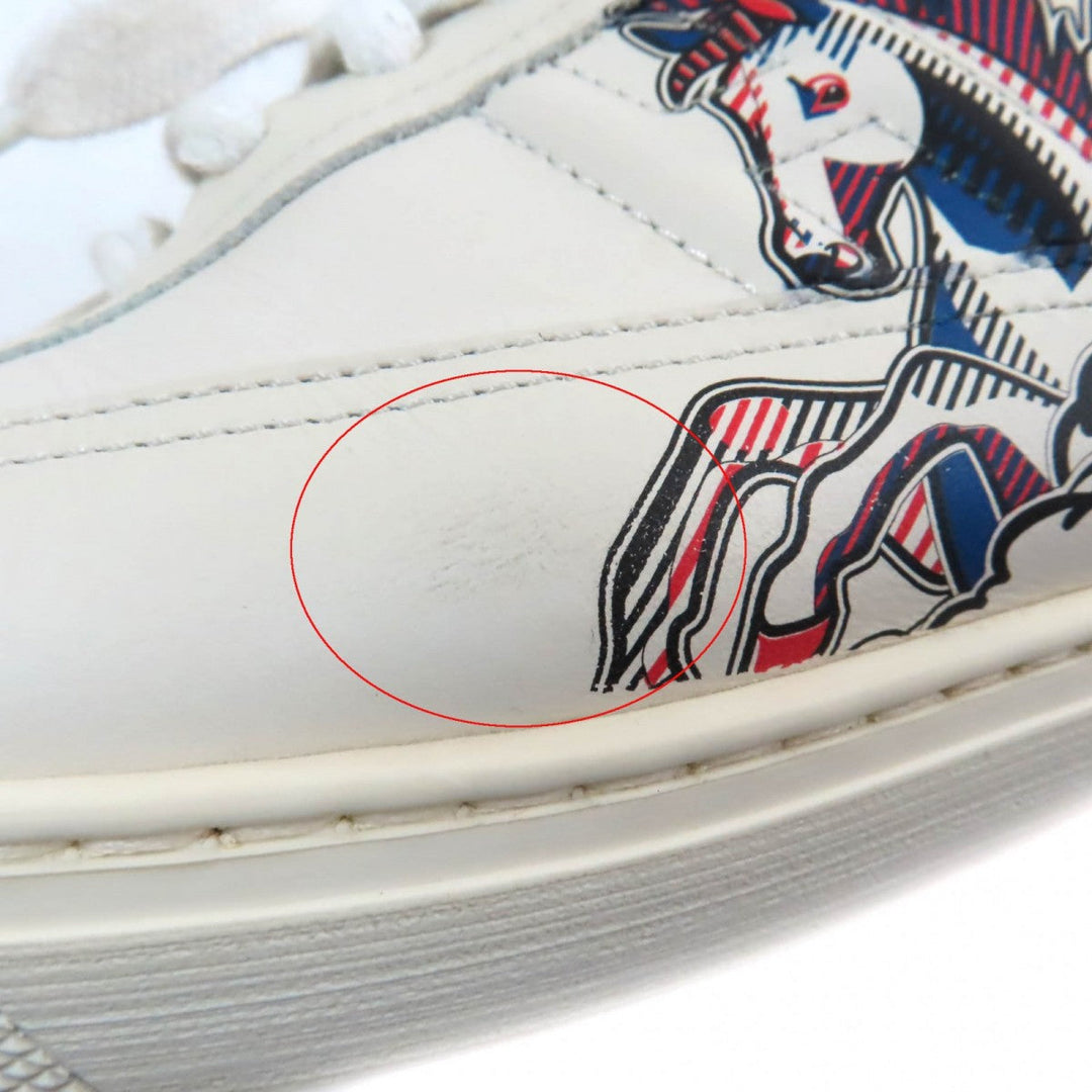 HERMES sneakers Main: Leather off white Quicker Women 38.5 Used Authentic