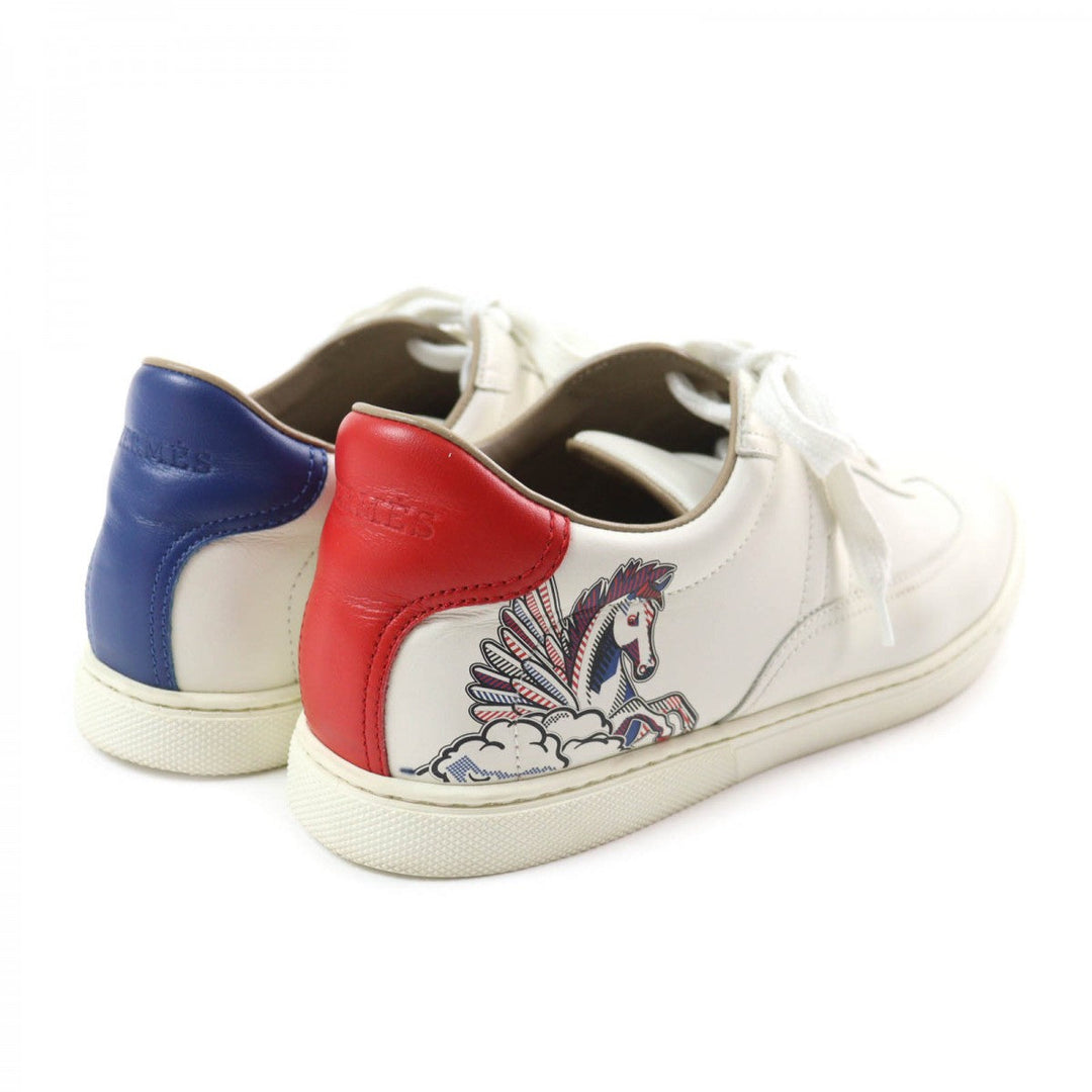 HERMES sneakers Main: Leather off white Quicker Women 38.5 Used Authentic