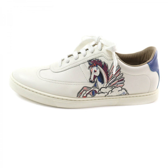 HERMES sneakers Main: Leather off white Quicker Women 38.5 Used Authentic