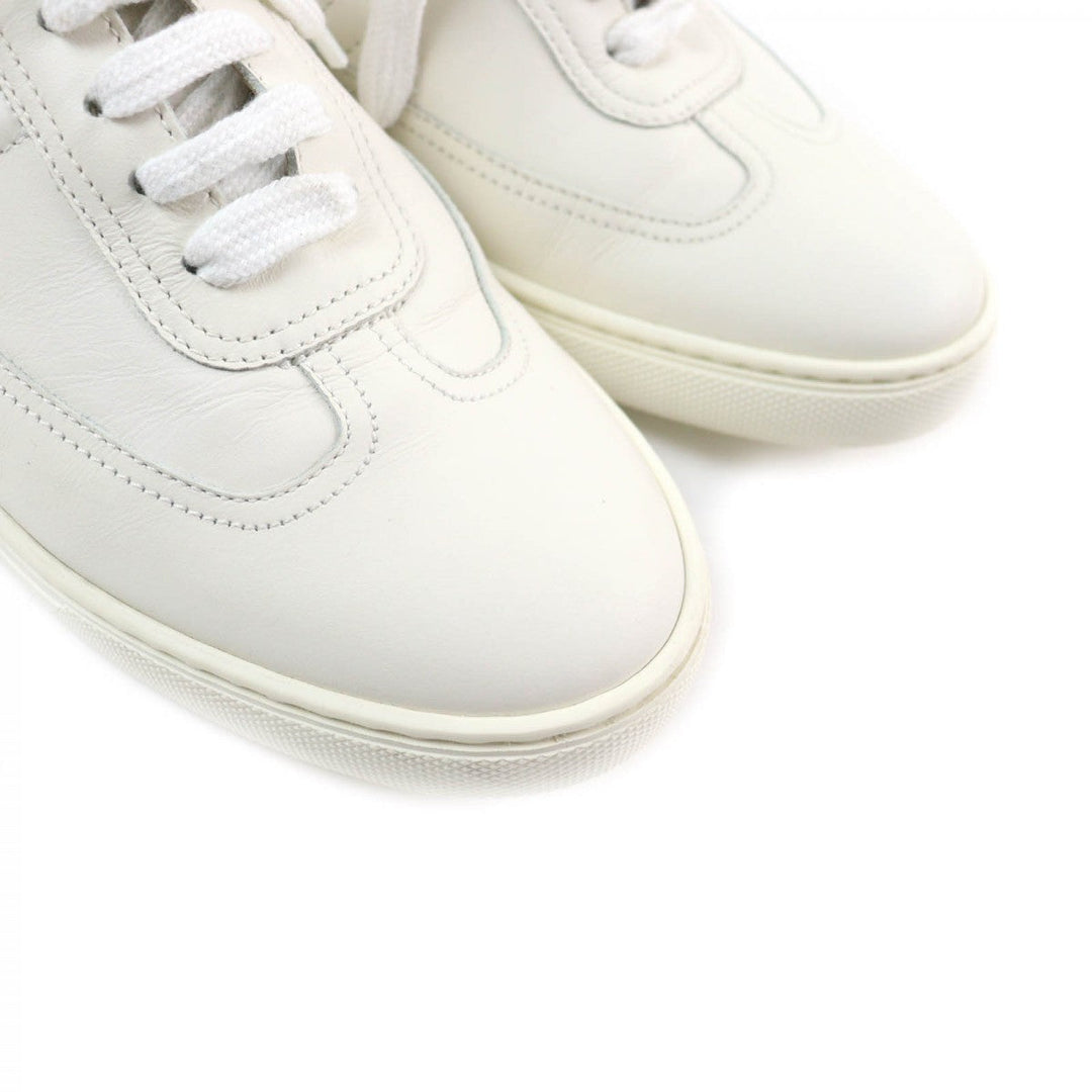 HERMES sneakers Main: Leather off white Quicker Women 38.5 Used Authentic