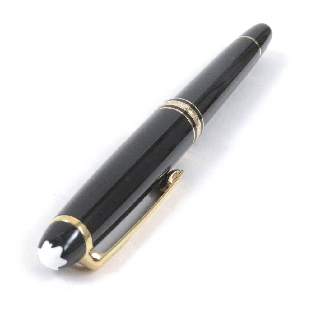 MONTBLANC Ballpoint pen Resin, Gold Plated Black gold mens(Unisex) Used Authentic