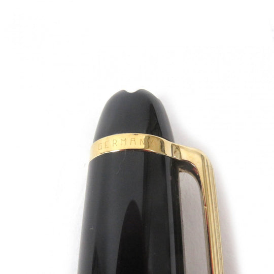 MONTBLANC Ballpoint pen Resin, Gold Plated Black gold mens(Unisex) Used Authentic