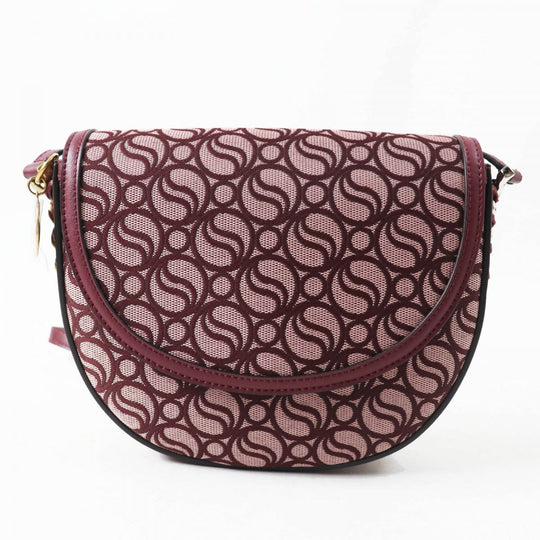 Stella McCartney Shoulder Bag 7B0006WP 00646106U polyester Bordeaux Pink Flame Medium S Wave Flap