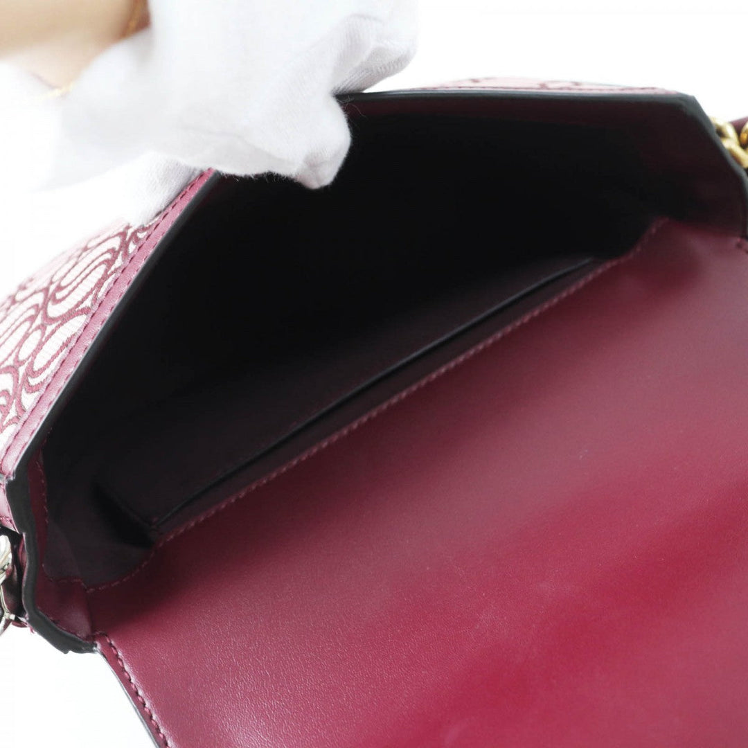 Stella McCartney Shoulder Bag 7B0006WP 00646106U polyester Bordeaux Pink Flame Medium S Wave Flap