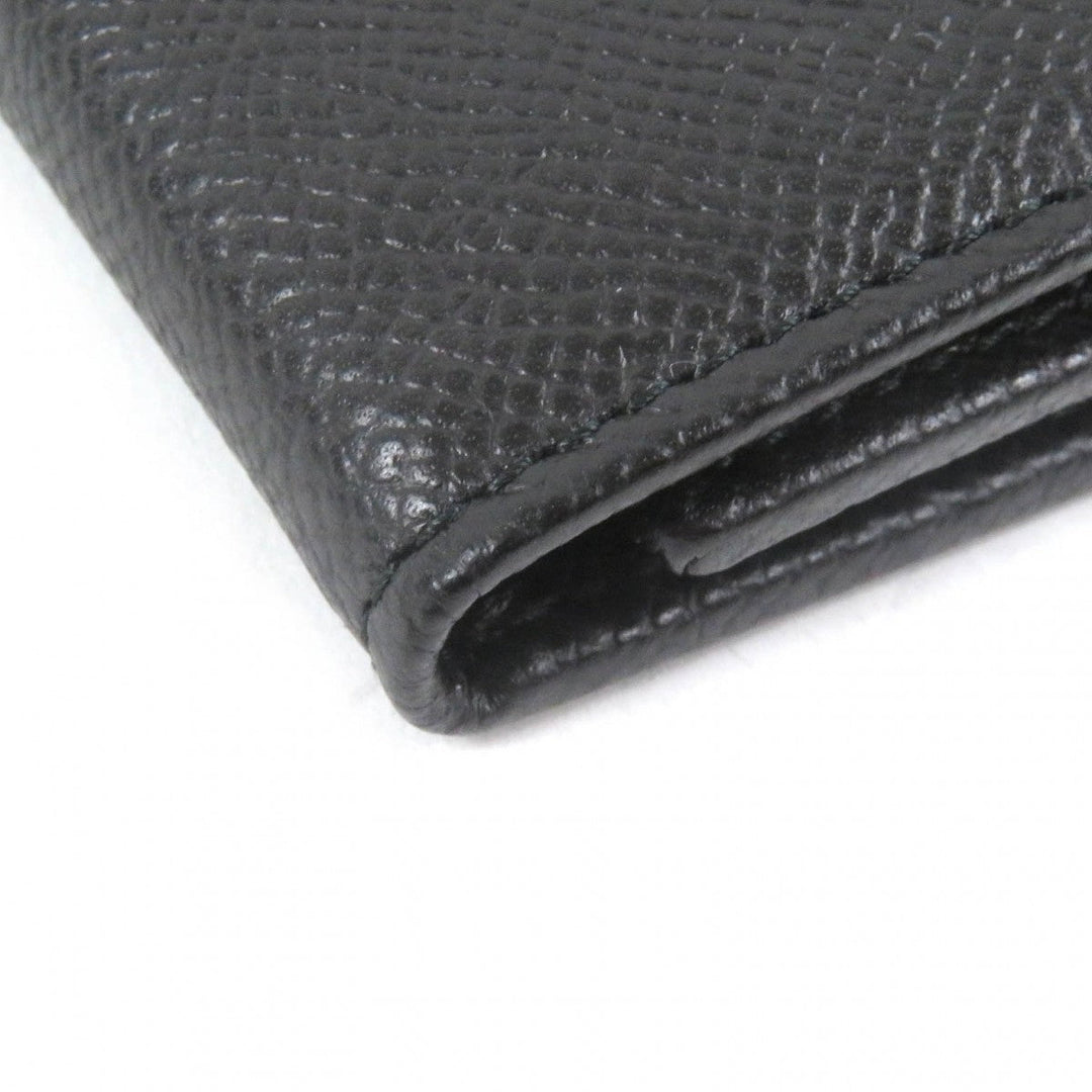 BVLGARI Key case Key holder  30422 Main: Leather black mens Used Authentic