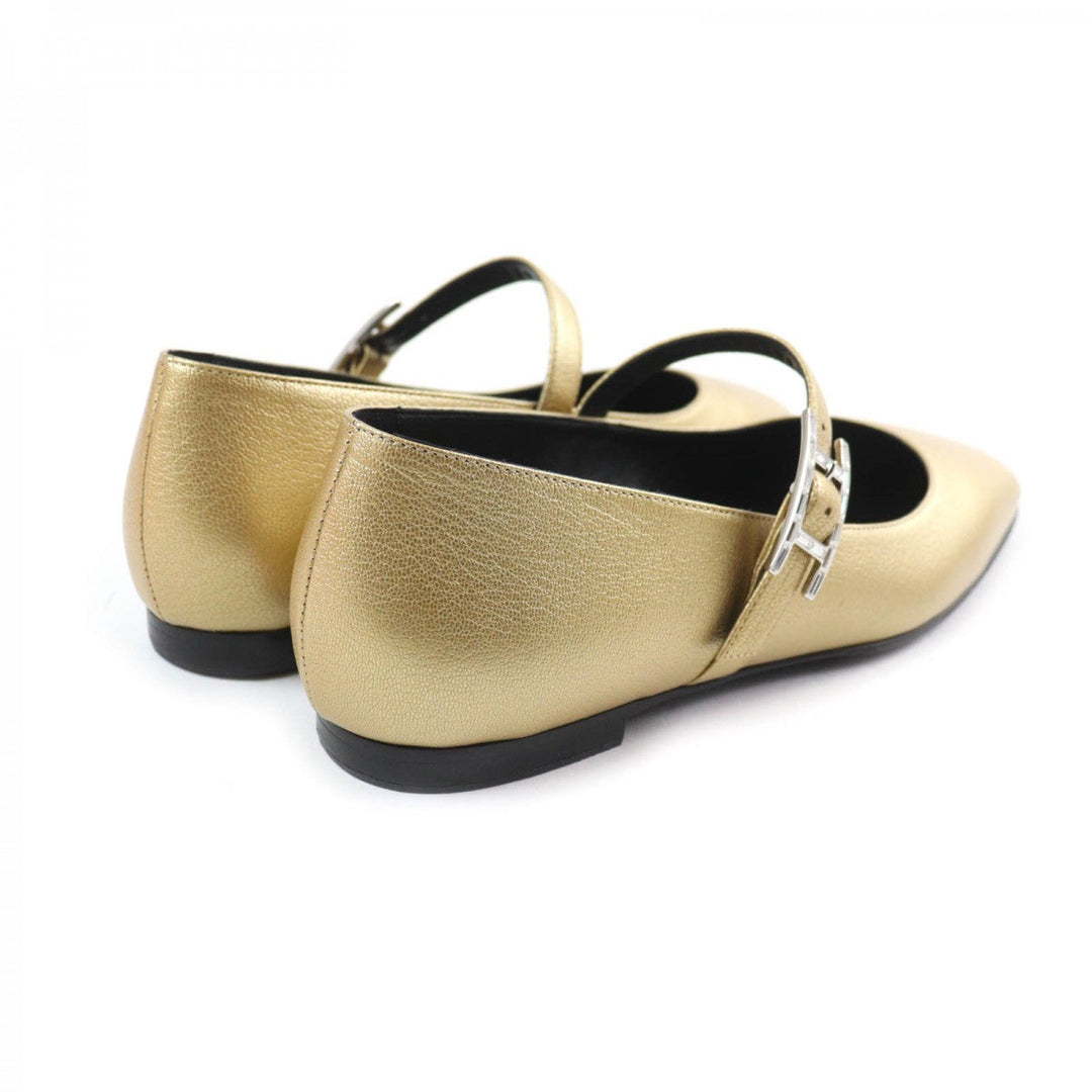 HERMES Ballet shoes Main: Leather Dore Jane Women 37.5 Used Authentic