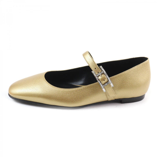 HERMES Ballet shoes Main: Leather Dore Jane Women 37.5 Used Authentic