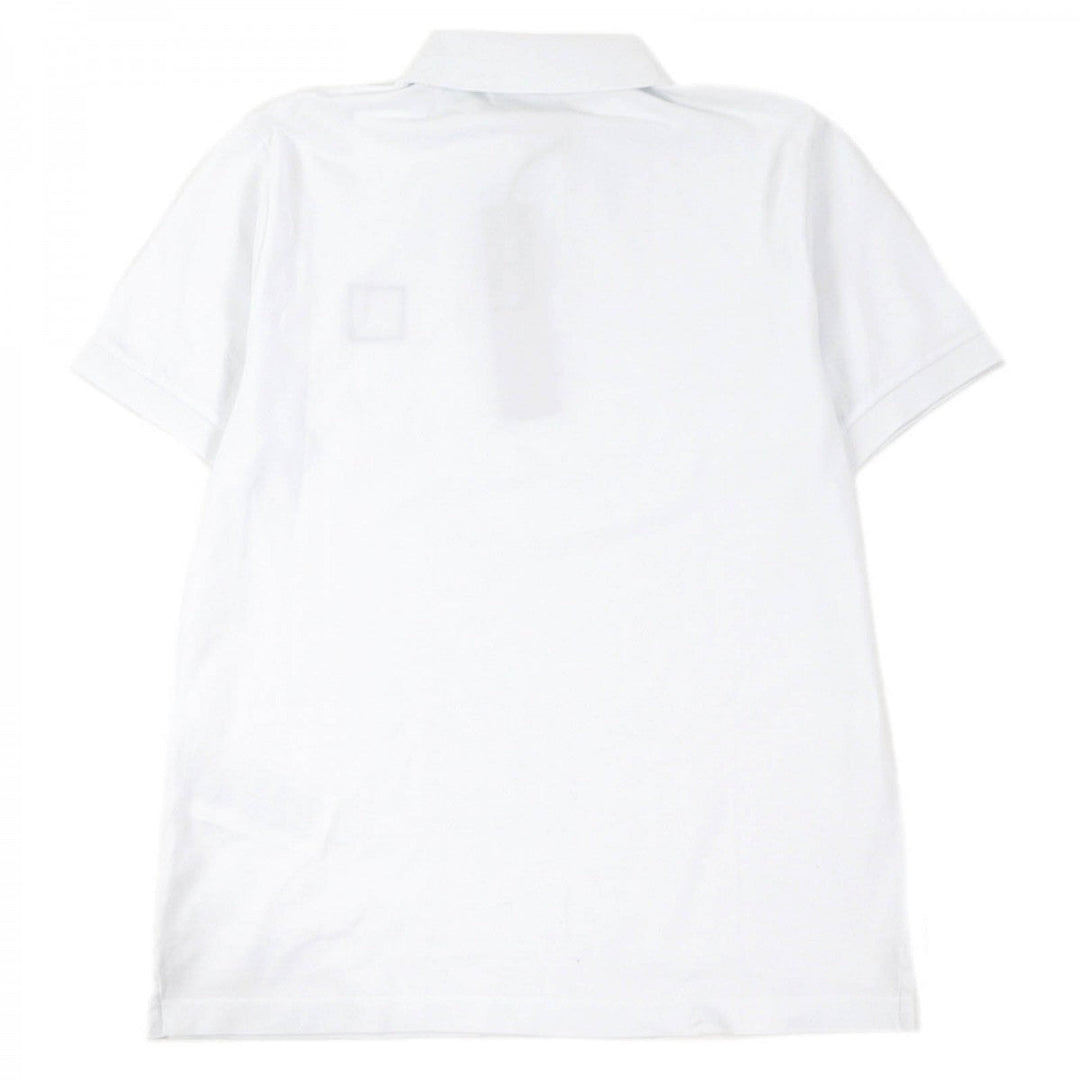 STONE ISLAND Short sleeve polo shirt 80152SC17 Main: 95% cotton, Main: 5% polyurethane white mens S Used Authentic
