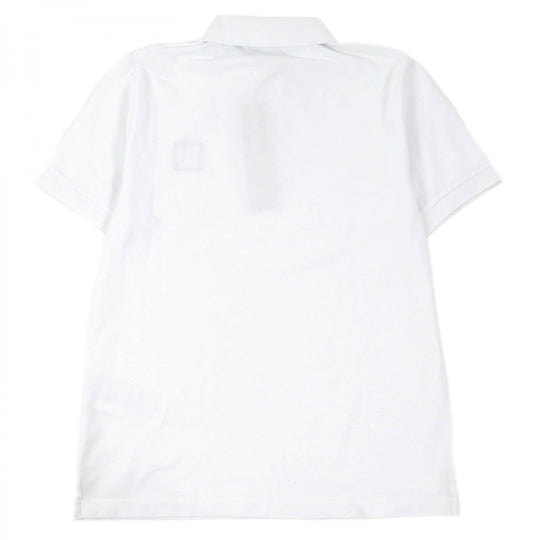 STONE ISLAND Short sleeve polo shirt 80152SC17 Main: 95% cotton, Main: 5% polyurethane white mens S Used Authentic