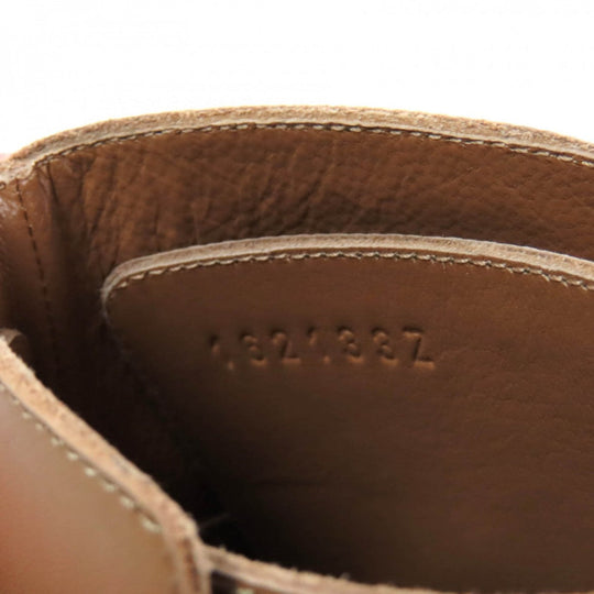 HERMES short boots Main: Leather Brown Neo Women 37.5 Used Authentic