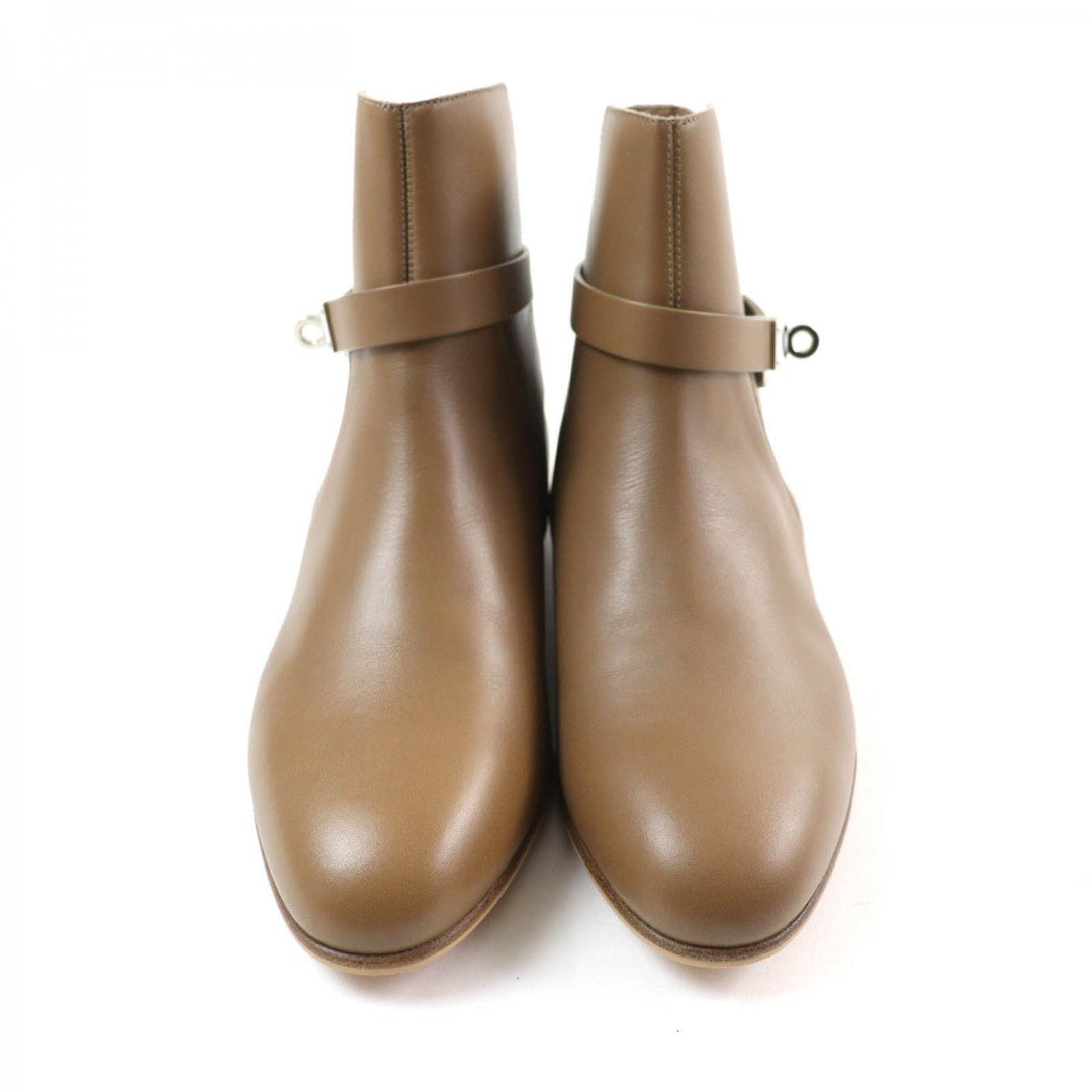 HERMES short boots Main: Leather Brown Neo Women 37.5 Used Authentic