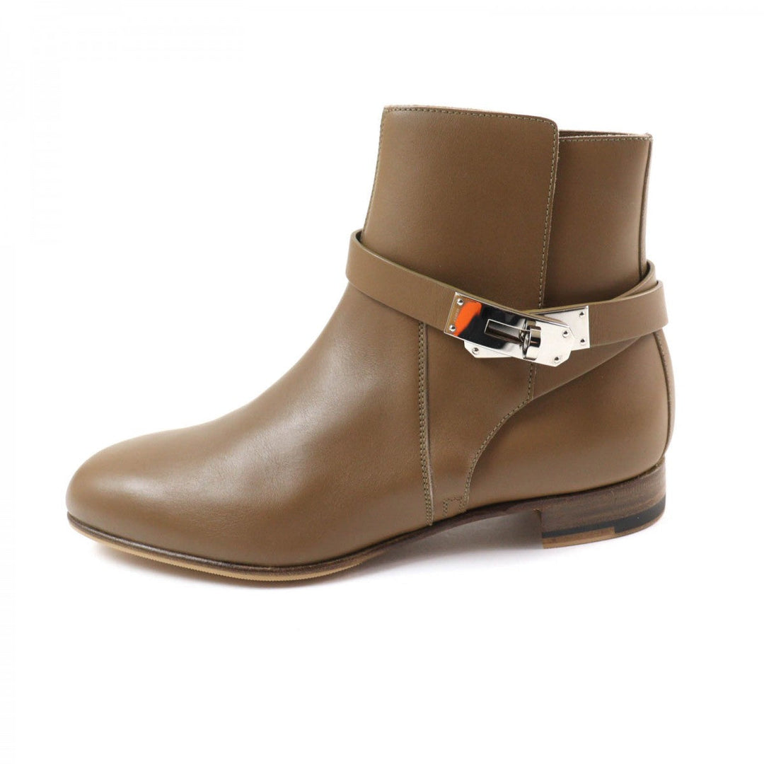 HERMES short boots Main: Leather Brown Neo Women 37.5 Used Authentic