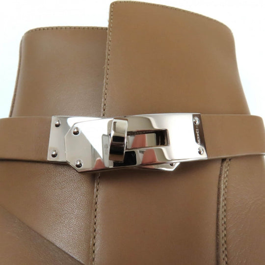 HERMES short boots Main: Leather Brown Neo Women 37.5 Used Authentic