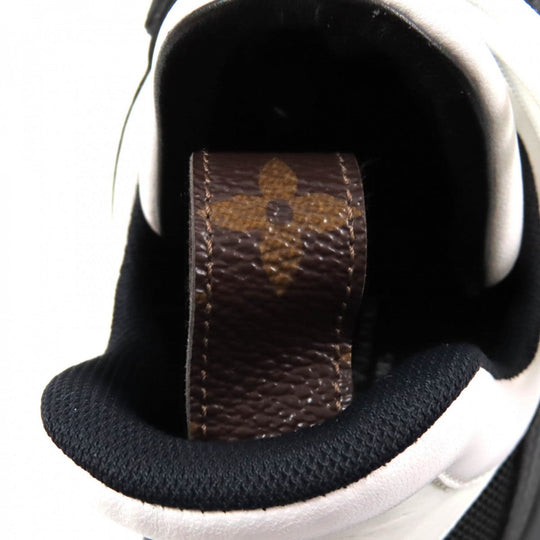 LOUIS VUITTON High cut sneakers Leather, Technical Fabric Black White arc light line Women 35 1/2 Used Authentic