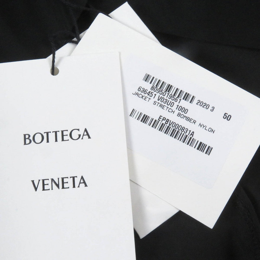 BOTTEGAVENETA tailored jacket 636451 Outer: 96% nylon, Outer: 4% polyurethane, Lining: 95% cupra, Lining: 5% polyurethane, Part: 80% polyester black mens 50 Used Authentic