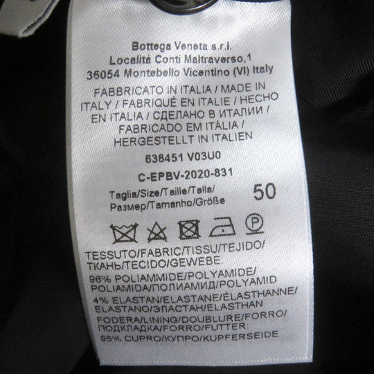 BOTTEGAVENETA tailored jacket 636451 Outer: 96% nylon, Outer: 4% polyurethane, Lining: 95% cupra, Lining: 5% polyurethane, Part: 80% polyester black mens 50 Used Authentic