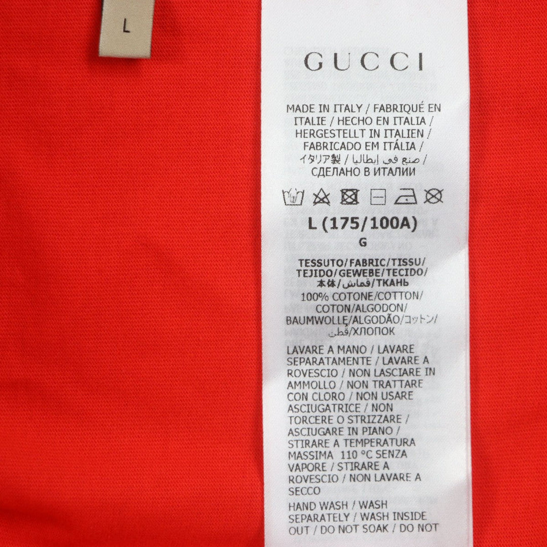 GUCCI Short sleeve T-shirt 616036 cotton Red L
