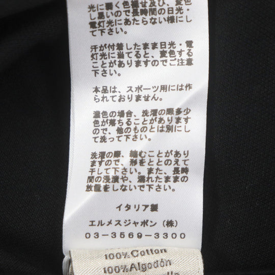 HERMES Short sleeve T-shirt cotton black M