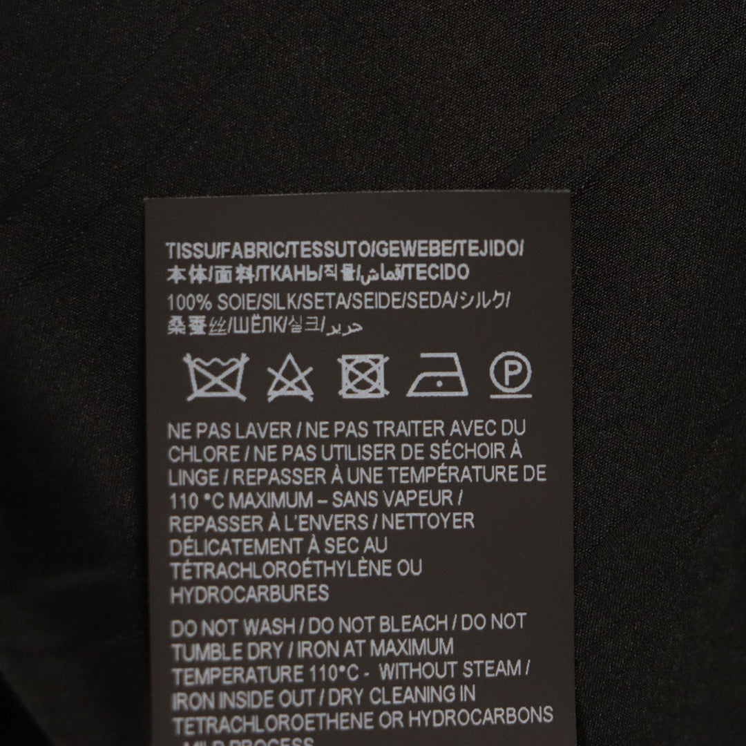 SAINT LAURENT PARIS Short sleeve shirt 601070 Main: 100% silk black mens 39 Used Authentic