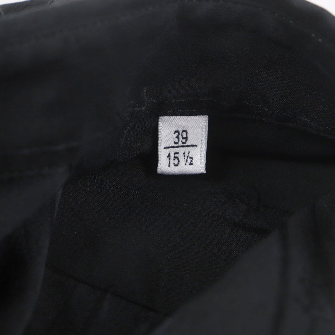 SAINT LAURENT PARIS Short sleeve shirt 601070 Main: 100% silk black mens 39 Used Authentic