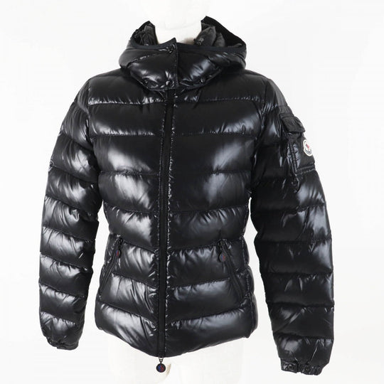 MONCLER Down jacket Outer: 100% nylon, Filling: 90% down, Filling: 10% feather black BADY Women Zero size Used Authentic