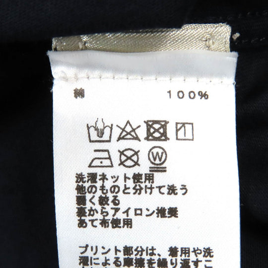 HERMES Short sleeve T-shirt Main: 100% cotton Navy Mega Chariot mens XS Used Authentic