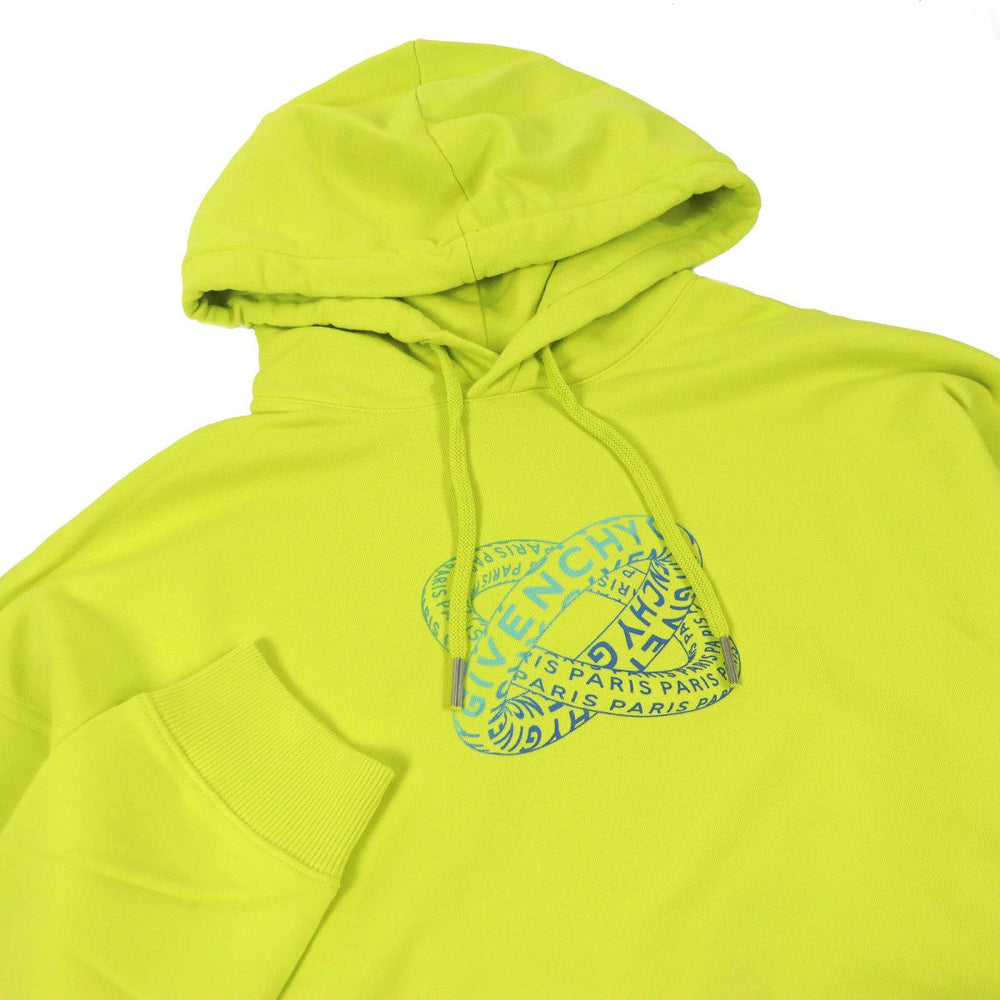 GIVENCHY Hoodie BMJ07F30AF Main: 100% cotton lime mens L Used Authentic