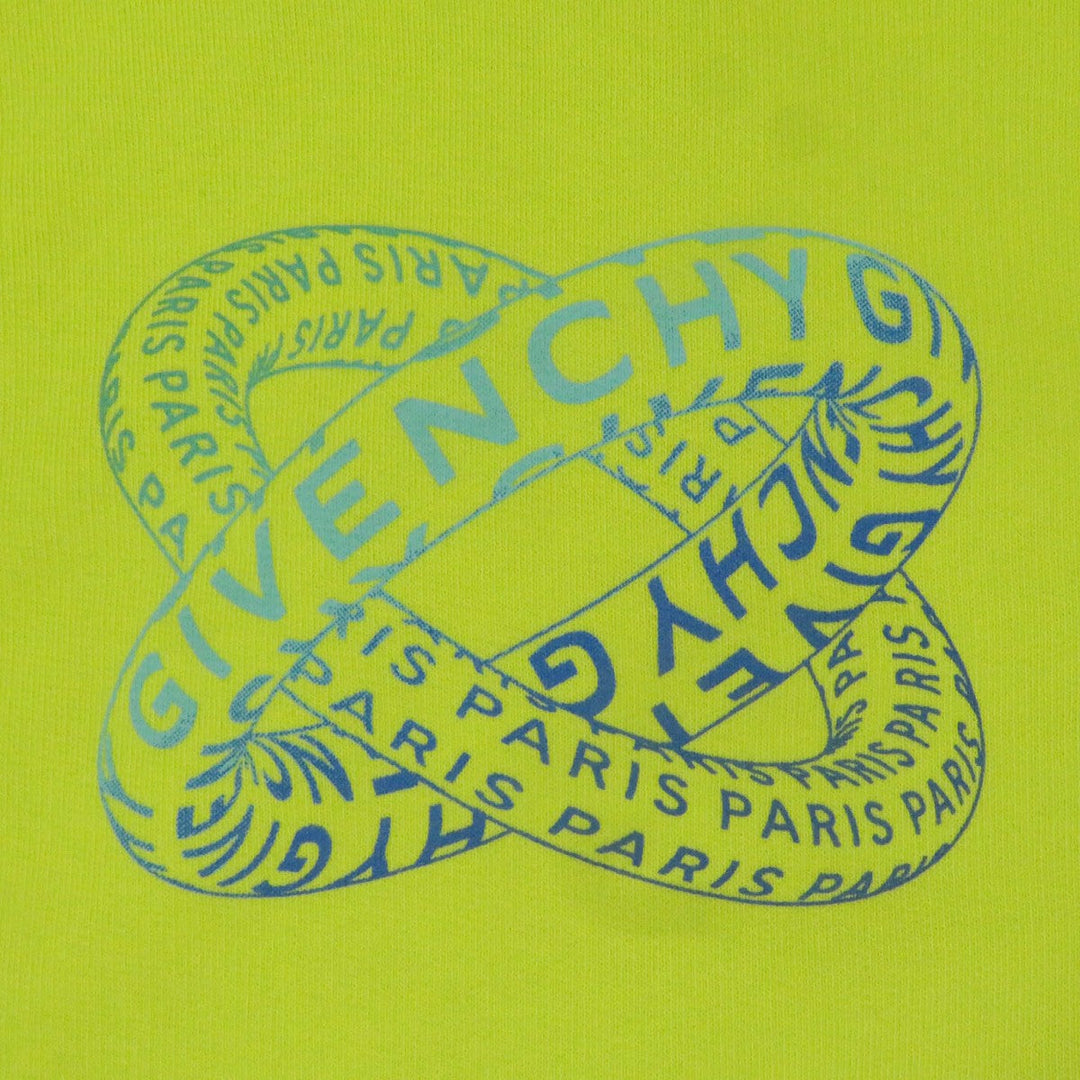GIVENCHY Hoodie BMJ07F30AF Main: 100% cotton lime mens L Used Authentic