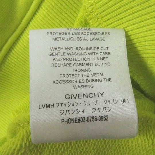 GIVENCHY Hoodie BMJ07F30AF Main: 100% cotton lime mens L Used Authentic