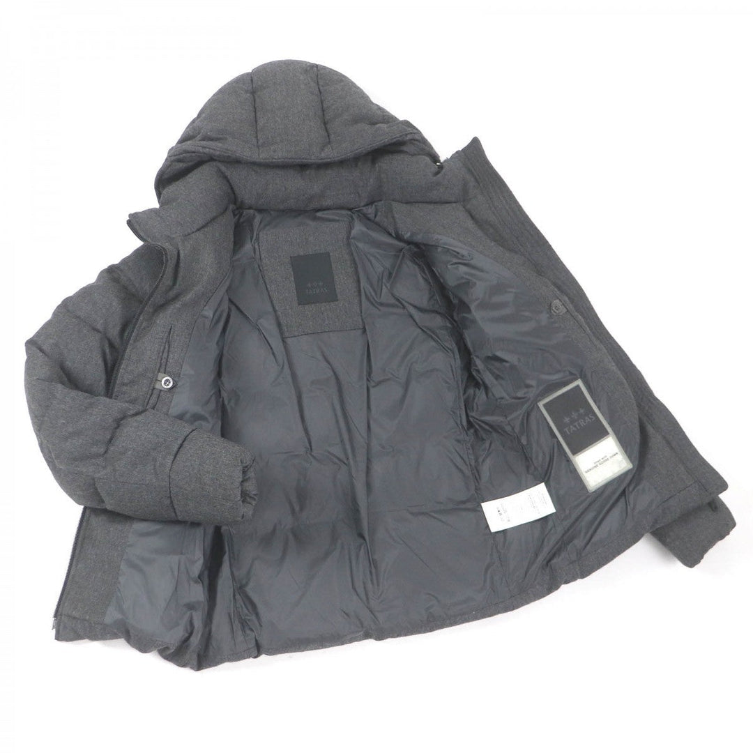 TATRAS Down jacket MTKE20A4148-D Outer: 100% wool, Lining: 100% nylon, Filling: 90% down, Filling: 10% feather gray AGORDO mens Used Authentic
