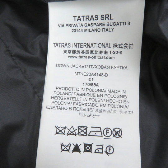 TATRAS Down jacket MTKE20A4148-D Outer: 100% wool, Lining: 100% nylon, Filling: 90% down, Filling: 10% feather gray AGORDO mens Used Authentic