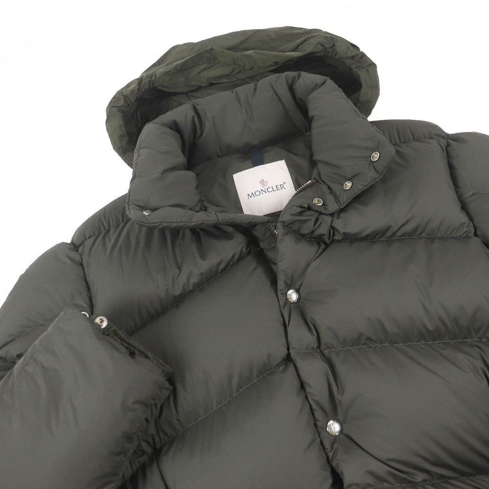 MONCLER Down jacket Main: 100% polyester, Part: 100% nylon, Filling: 90% down, Filling: 10% feather, Part: cowhide khaki GUIREC GIUBBOTTO mens 3 Used Authentic