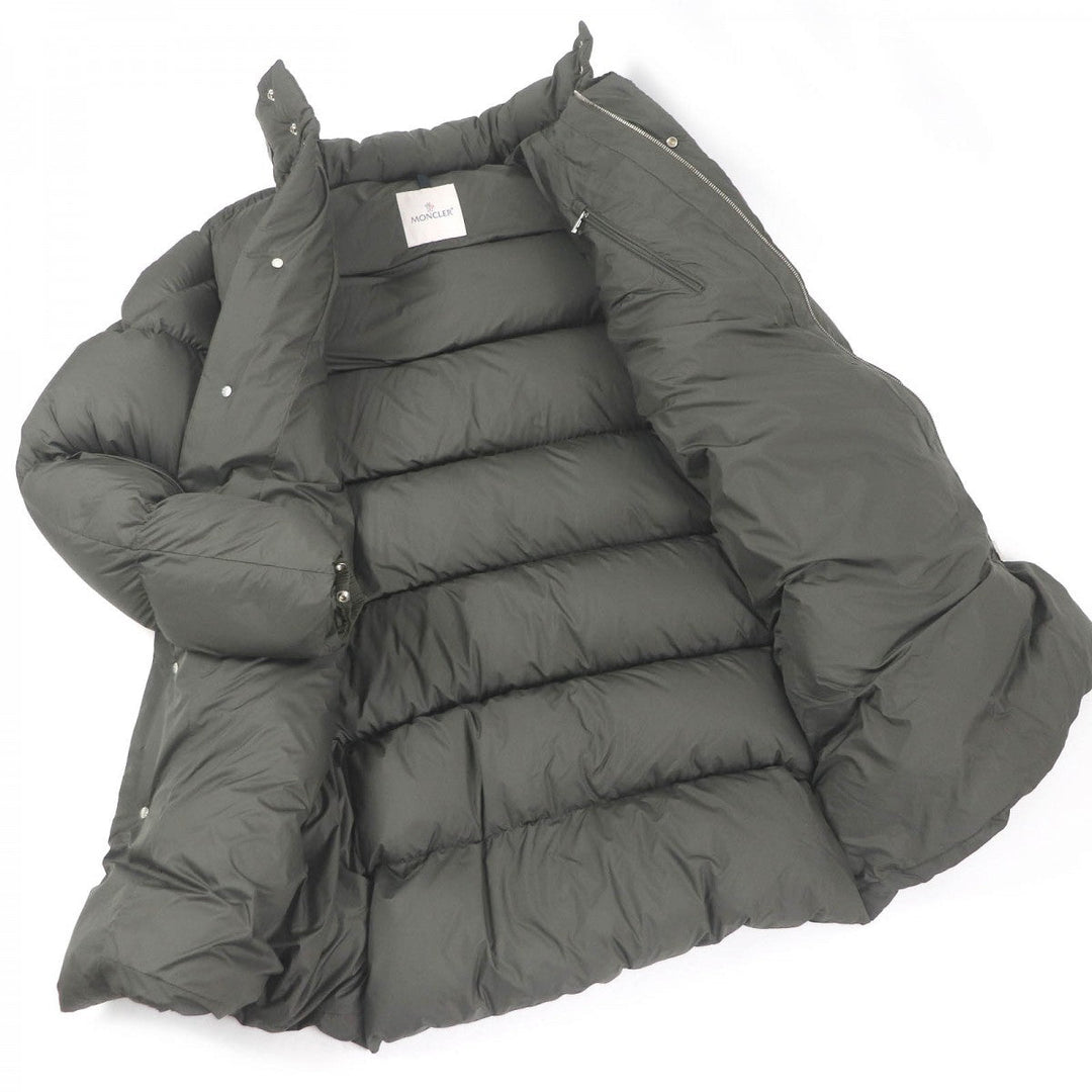 MONCLER Down jacket Main: 100% polyester, Part: 100% nylon, Filling: 90% down, Filling: 10% feather, Part: cowhide khaki GUIREC GIUBBOTTO mens 3 Used Authentic