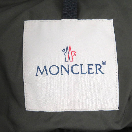 MONCLER Down jacket Main: 100% polyester, Part: 100% nylon, Filling: 90% down, Filling: 10% feather, Part: cowhide khaki GUIREC GIUBBOTTO mens 3 Used Authentic
