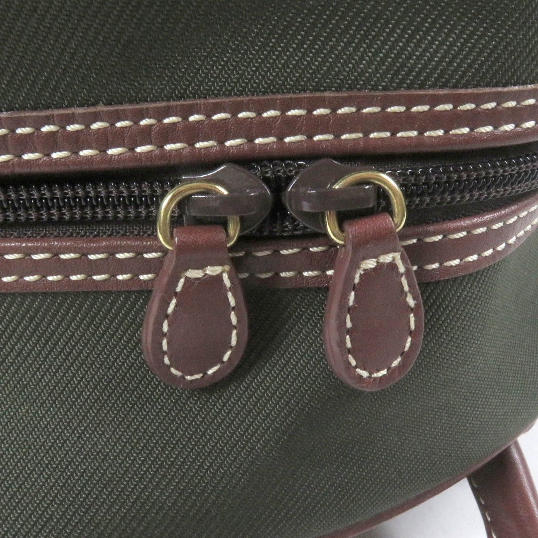 HUNTING WORLD Backpack Main: Canvas, Part: Leather Green brown mens Used Authentic