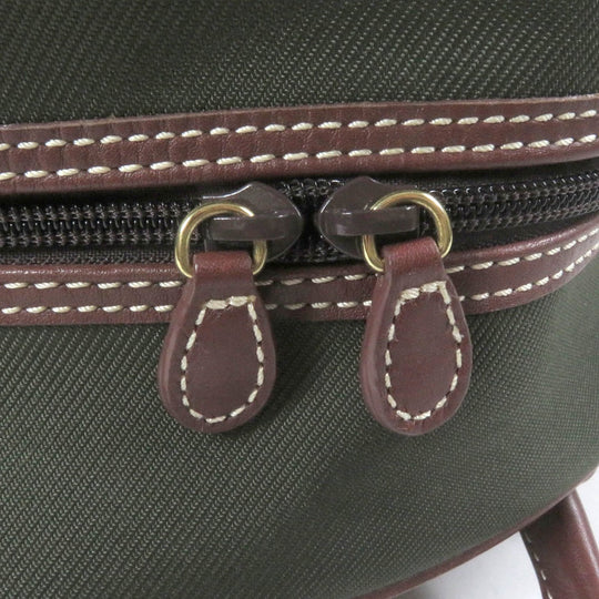 HUNTING WORLD Backpack Main: Canvas, Part: Leather Green brown mens Used Authentic