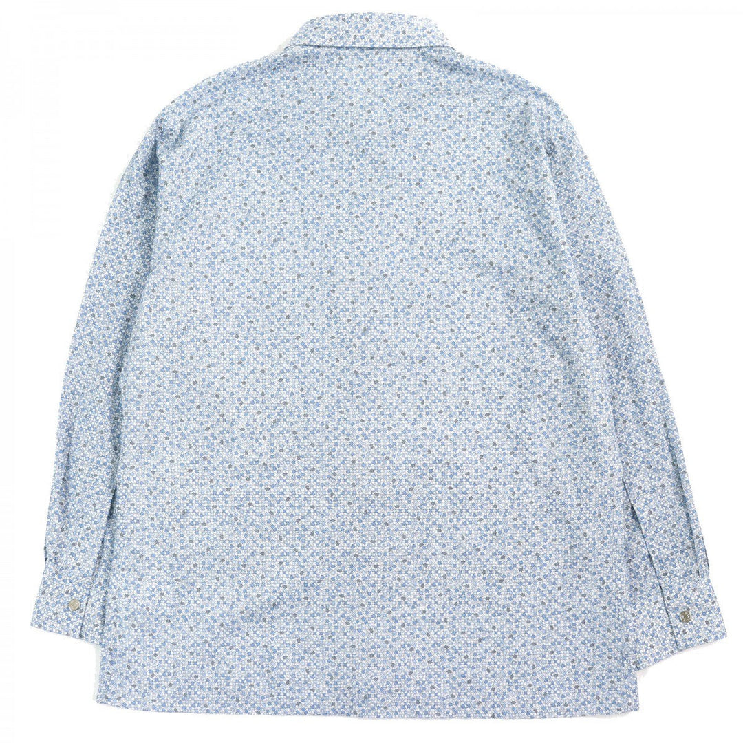 HERMES Long sleeve shirt cotton Blue type XS