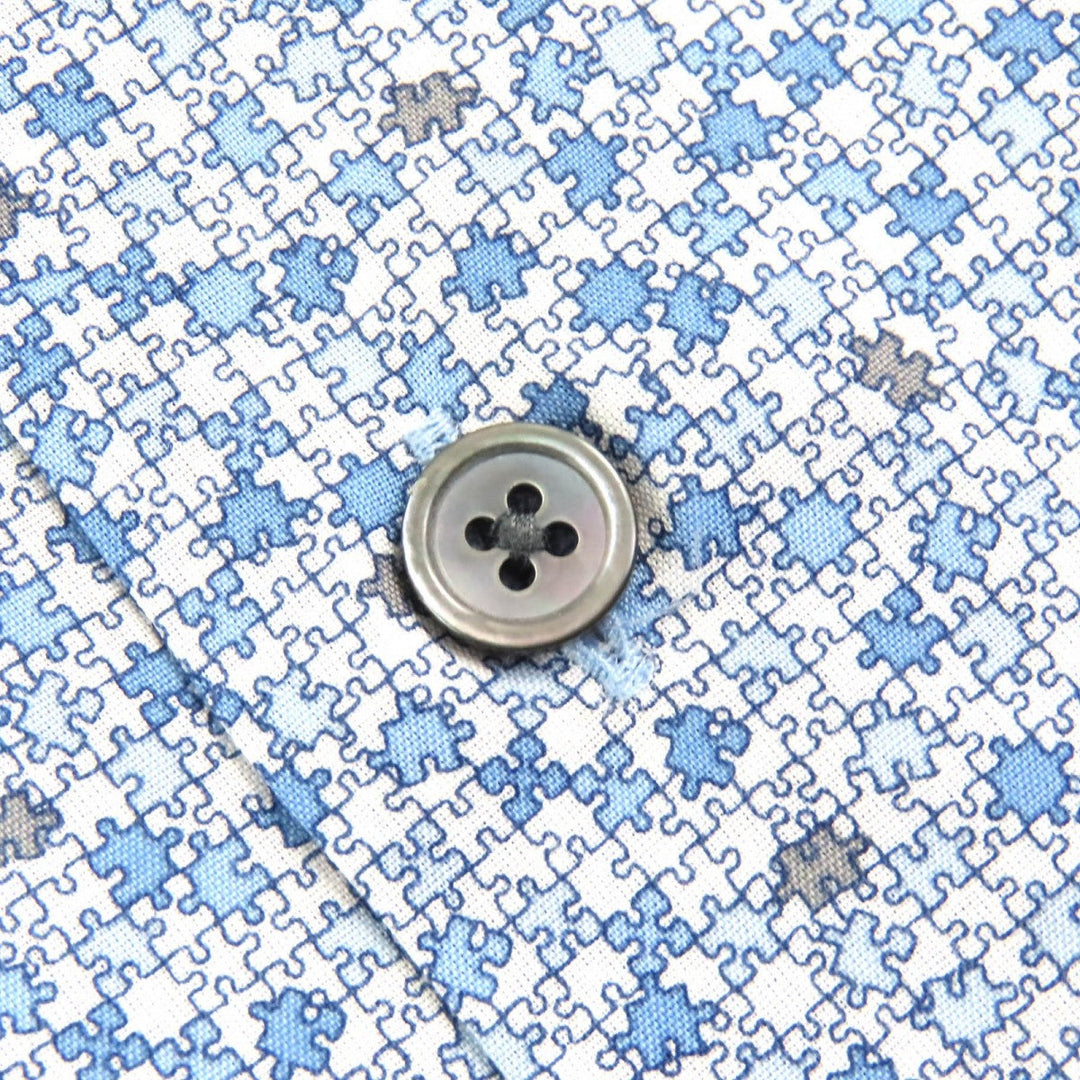 HERMES Long sleeve shirt cotton Blue type XS