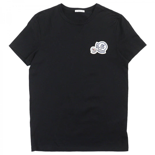 MONCLER Short sleeve T-shirt E20918032500 cotton black MAGLIA T-SHIRT S