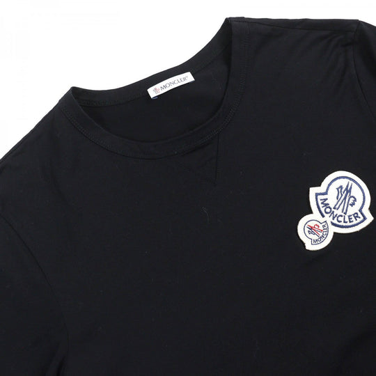 MONCLER Short sleeve T-shirt E20918032500 cotton black MAGLIA T-SHIRT S