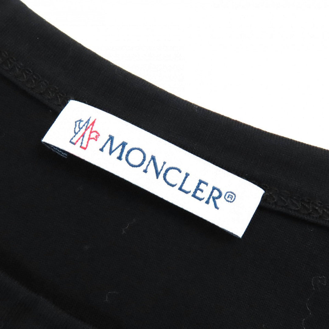 MONCLER Short sleeve T-shirt E20918032500 cotton black MAGLIA T-SHIRT S