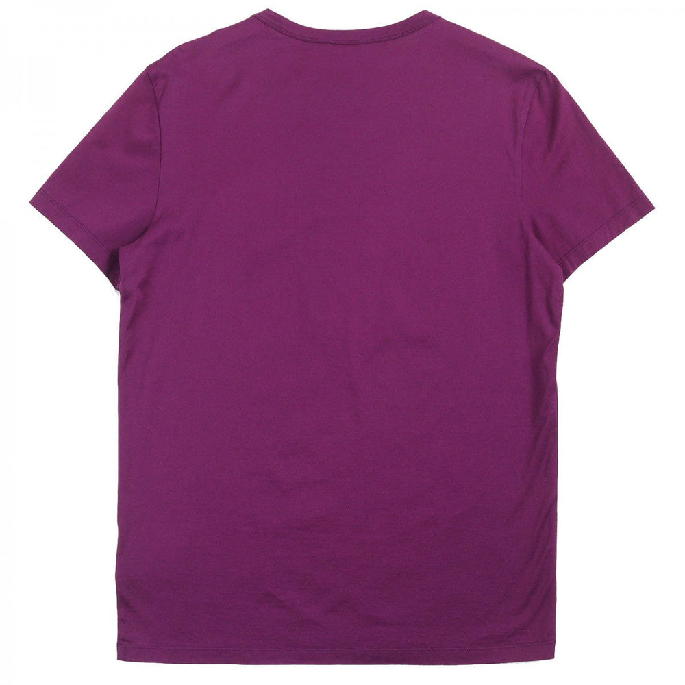 MONCLER Short sleeve T-shirt F20918C78100 Main: 100% cotton purple MAGLIA T-SHIRT mens M Used Authentic