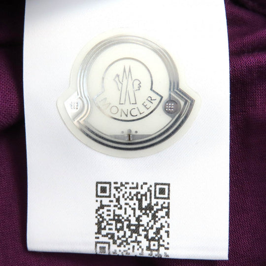 MONCLER Short sleeve T-shirt F20918C78100 Main: 100% cotton purple MAGLIA T-SHIRT mens M Used Authentic