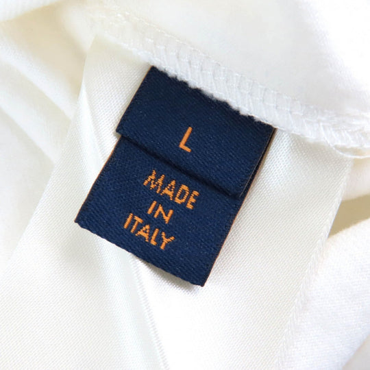 LOUIS VUITTON Short sleeve T-shirt HNY75W Main: 100% cotton White Beige Black mens L Used Authentic