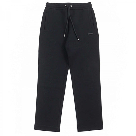 MONCLER Pants J20918H00004 89AMD Main: 100% cotton, Leather part: Cowhide black PANTALONE LUNGO mens XS Used Authentic