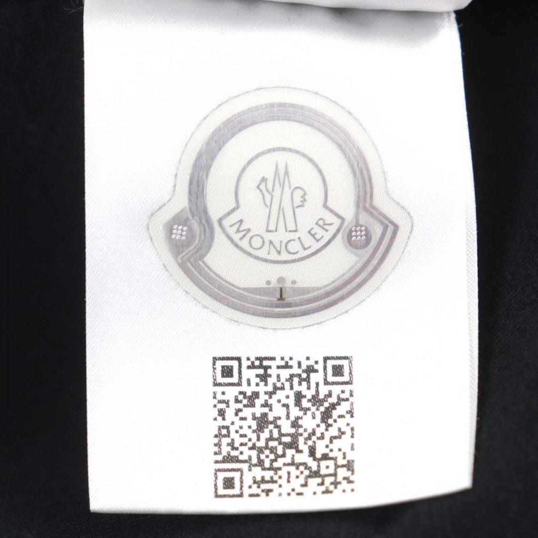 MONCLER Pants J20918H00004 89AMD Main: 100% cotton, Leather part: Cowhide black PANTALONE LUNGO mens XS Used Authentic