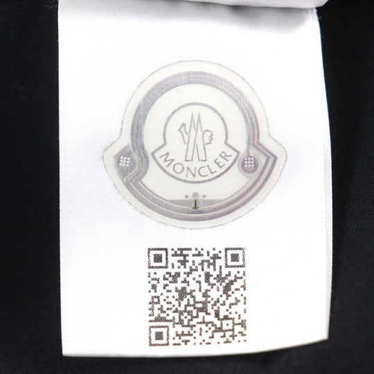 MONCLER Pants J20918H00004 89AMD Main: 100% cotton, Leather part: Cowhide black PANTALONE LUNGO mens XS Used Authentic